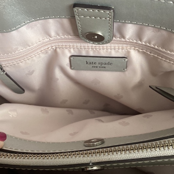 Kate Spade white & silver leather handbag - Picture 13 of 13